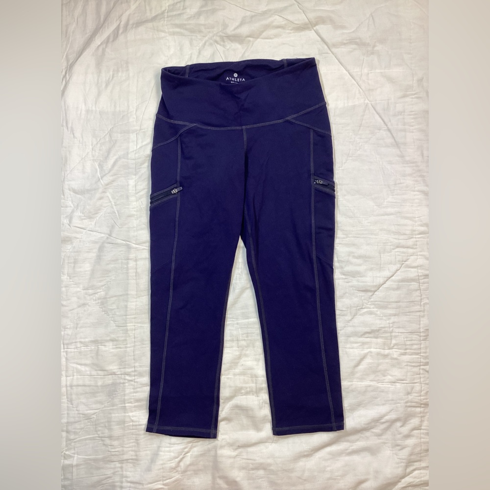 Athleta‎ Drifter Capri Legging Navy Blue XS